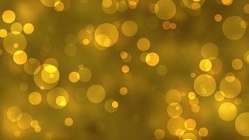 Gold Circle Particles Bokeh Light Background video