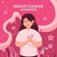 Women Awareness for Breast Cancer vector