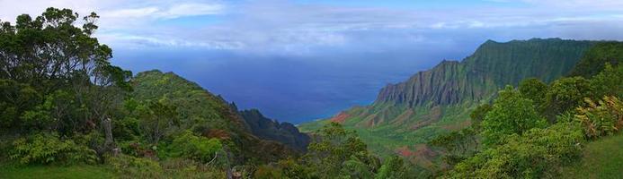 Beautiful View of Kauai Coastline in Hawaii photo