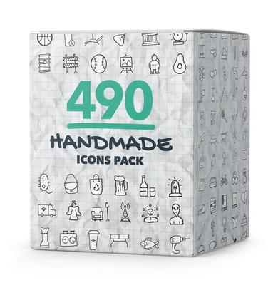 490 Handmade Icons Pack