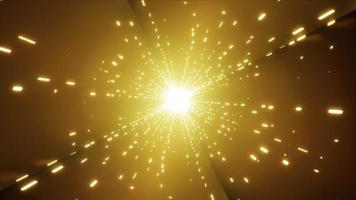 Glittering Yellow Light Space VJ Loop Background video