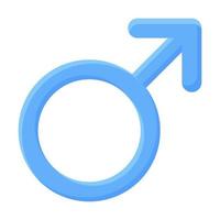 male symbol, masculine concept vector