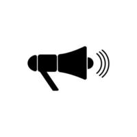 loudspeaker icon vector. megaphone symbol broadcast message announcement vector