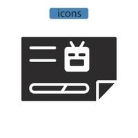 robots txt icons  symbol vector elements for infographic web