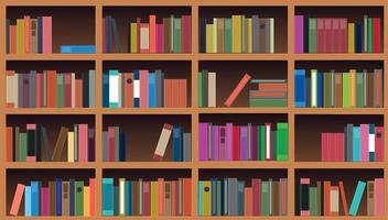 bookcase vector illustration