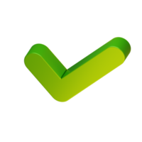 3d green checklist icon png