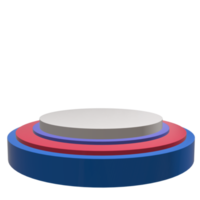 3D podium shape element png