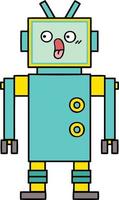 cute cartoon robot vector