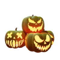 Pumpkins Composition Halloween Design Element png