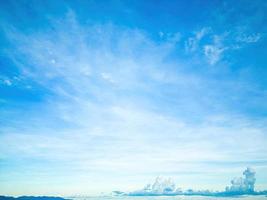 Background cloud summer. Cloud summer. Sky cloud clear. Natural sky beautiful blue and white texture background with sun rays shine photo