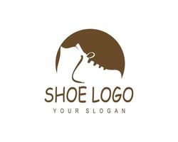 Shoe shop logo template vector