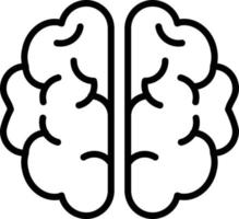 Brain Line Icon vector