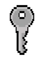 key pixel icon vector