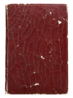 old leather book cover isolated with clipping path for mockup png