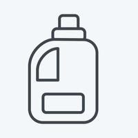 Icon Clean Product. related to Laundry symbol. line style. simple design editable. simple illustration, good for prints vector