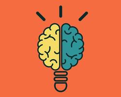 Brain icon. Cartoon vector style for your design.