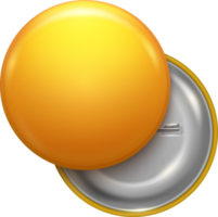 orange blank  round badge png