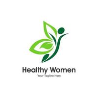 Women Health Logo Design Vector Template