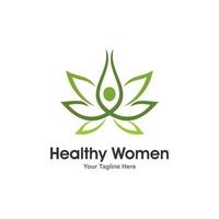 Women Health Logo Design Vector Template