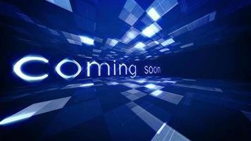 Coming Soon Science technology futuristic cinematic title background video