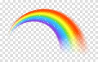 icono de arco iris aislado sobre fondo transparente vector