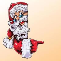 Santa on Christmas Illustration vector