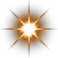 Orange lens flare png