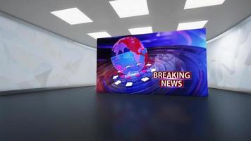 News TV Studio Set video