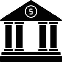 Bank Glyph Icon vector