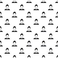 Male avatar pattern, simple style vector