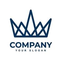 Free vector king crown logo icon.