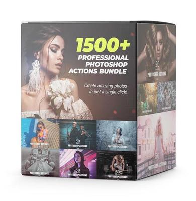 1500+ Professional Photoshop Actions Bundle