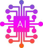 Artificial Intelligence Vector Icon Design