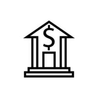 Bank icon vector sign and symbol