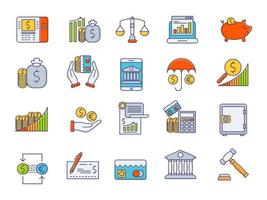 Banking icons, suitable for a wide range of digital creative projects. vector