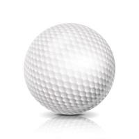 Golf Ball. 3D Realistic Vector Illustration