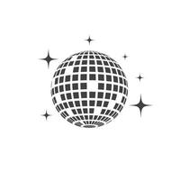 Disco ball vector icon illustration