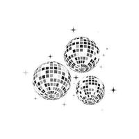 Disco ball vector icon illustration