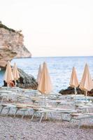 Beautiful beach with clear water in the reserve Gargano photo