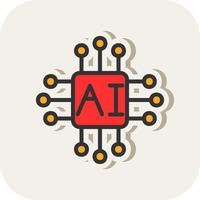 Artifical Intelligence Vector Icon Design