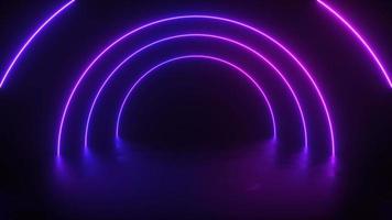 Neon Glowing Arch Movement Background video