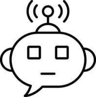 Smart Chat Bot Icon Style vector