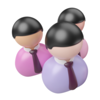 Teamwork 3D Illustration Icon png