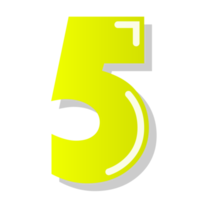 number with number 5 png