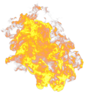 Fire flames isolated. 3d render png