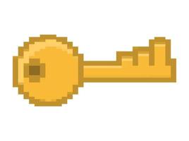 pixelated key illustration vector