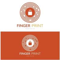 simple flat fingerprint logo,for security,identification,badge,emblem,business card,digital,vector photo