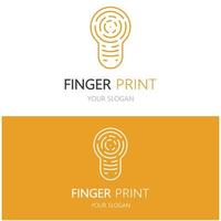 simple flat fingerprint logo,for security,identification,badge,emblem,business card,digital,vector photo