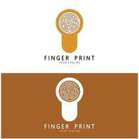 simple flat fingerprint logo,for security,identification,badge,emblem,business card,digital,vector photo