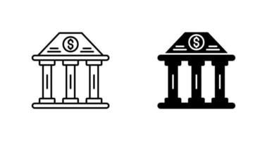 Bank Building Vector Icon